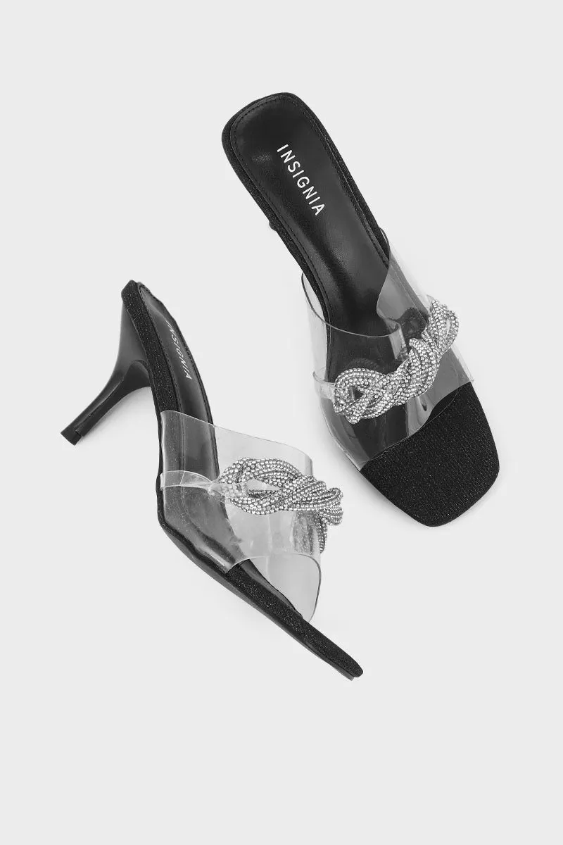 Party Wear Slip On I23651-Black