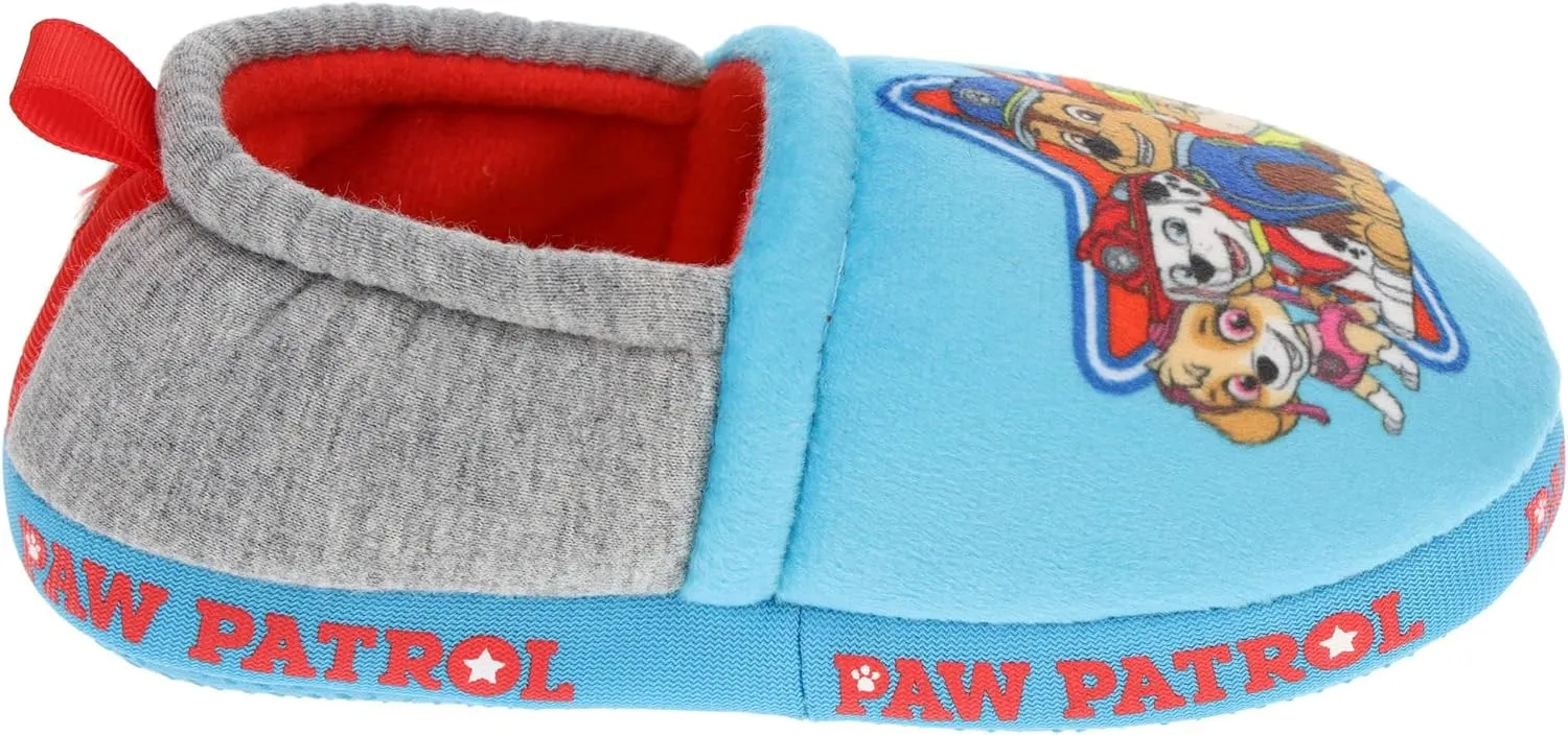 Paw Patrol Toddler Slippers,Chase Marshall,Skye Everest Plush Slipper, Toddler Size 5/6 to 11/12
