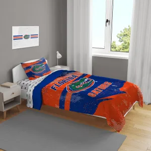 Pegasus Sports NCAA Slanted Stripe 4 PC Twin Bed in a Bag