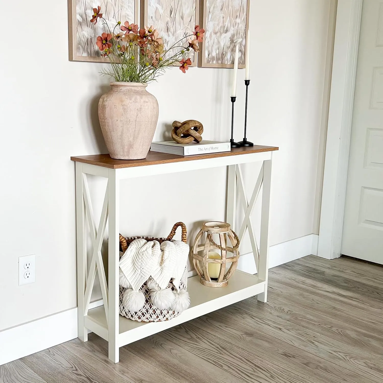PHI VILLA Console Tables for Entryway - Narrow Sofa Tables for Living Room, Entryway Table