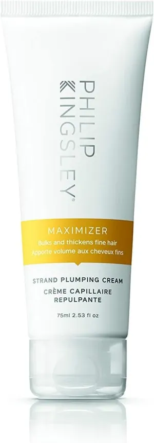 PHILIP KINGSLEY | Maximizer Strand Plumping Cream | Volume for Hair Smoothing | Volumizing for Fine, Flat, Limp, Flyaway Hair | Volumizer, Adds Body and Shine | 2.53oz