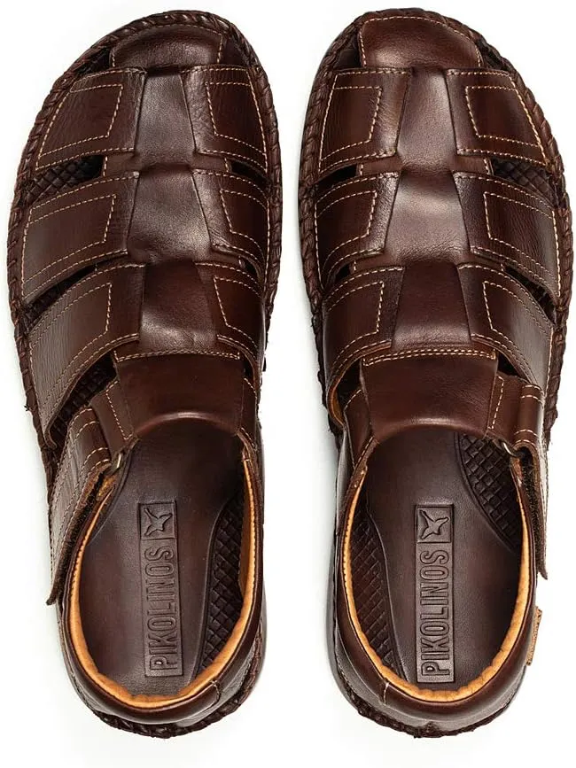 PIKOLINOS Flat Sandals Leather Tarifa for Man