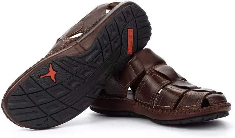 PIKOLINOS Flat Sandals Leather Tarifa for Man