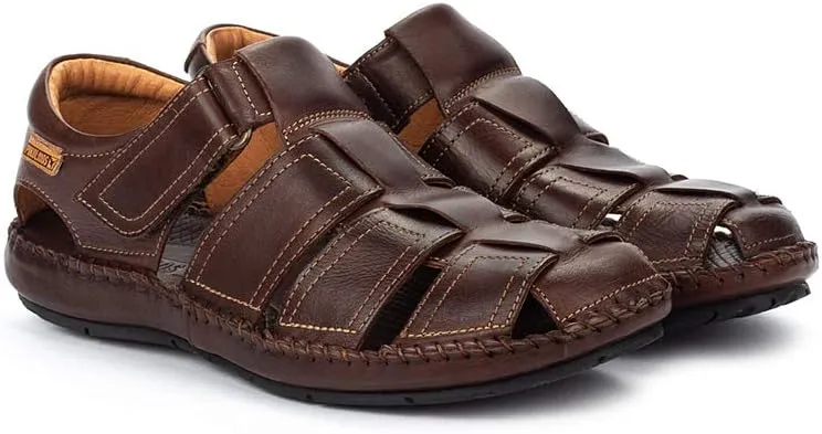 PIKOLINOS Flat Sandals Leather Tarifa for Man