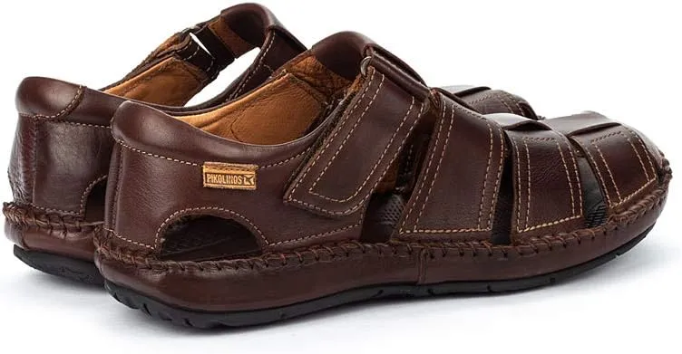 PIKOLINOS Flat Sandals Leather Tarifa for Man