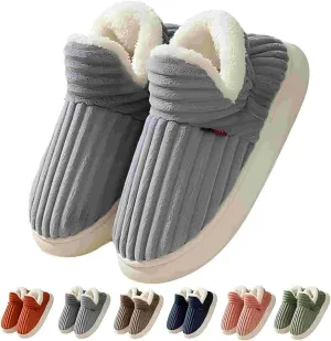 Pluffi Slipper Booties Women Pluffi Cozy Stylish Slipper Winter Fuzzy Warm Thick-Soled Plush House Slides Men Women