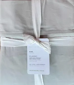 Pottery Barn Classic 400 Thread Count Sheet Set~King~*Gray*~