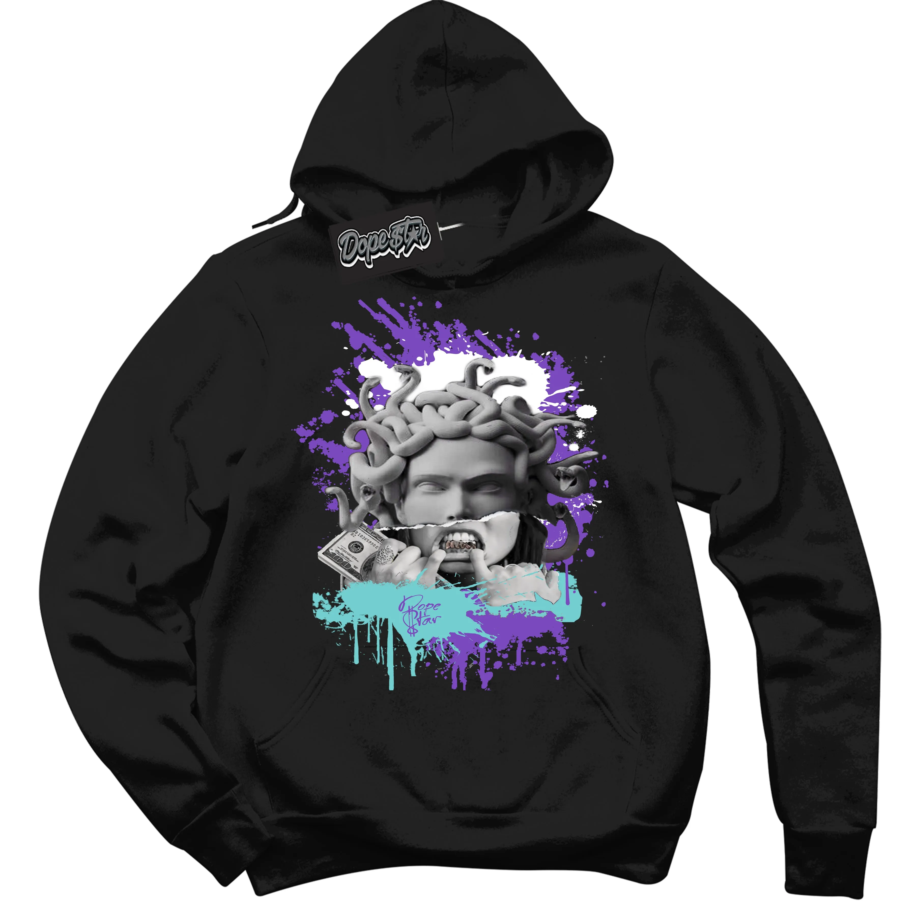 Psychic Purple Hyper Jade 1s Sneaker Hoodie Medusa Graphic