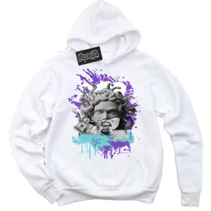 Psychic Purple Hyper Jade 1s Sneaker Hoodie Medusa Graphic