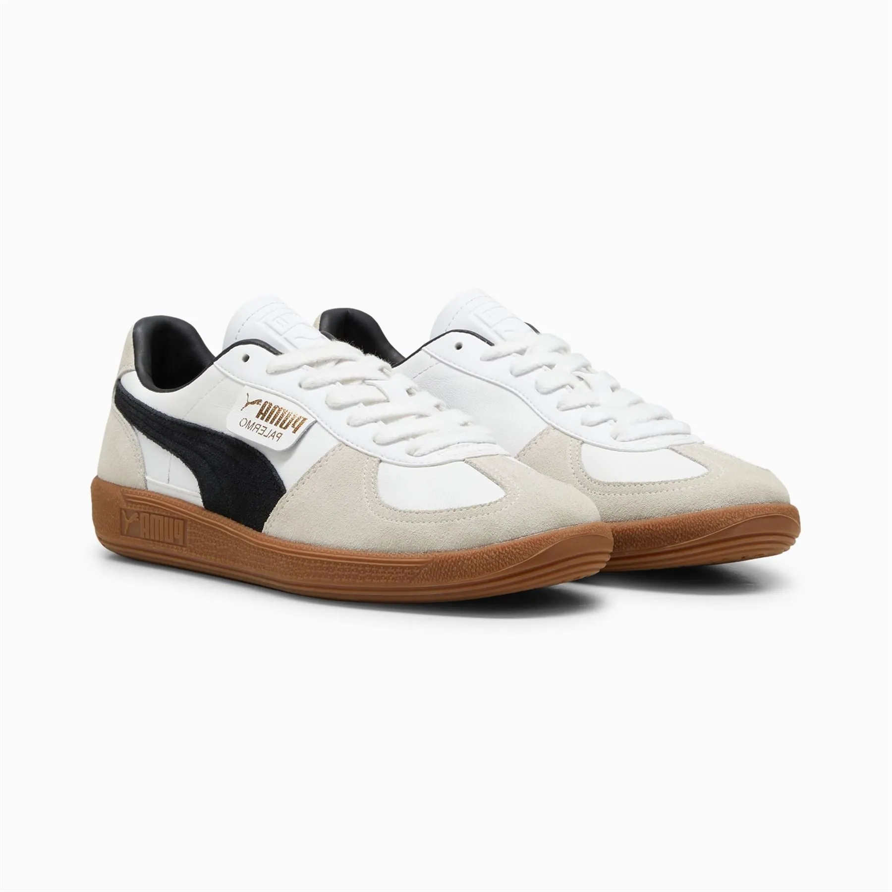 Puma Palermo Leather White/Black Trainers