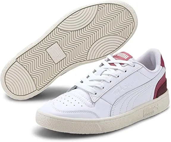 PUMA Ralph Sampson Lo Tones Puma White/Rose Wine/Whisper White 7 D (M)