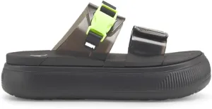 PUMA Suede Mayu Sandal Pop Puma Black/Fizzy Light 8 B (M)