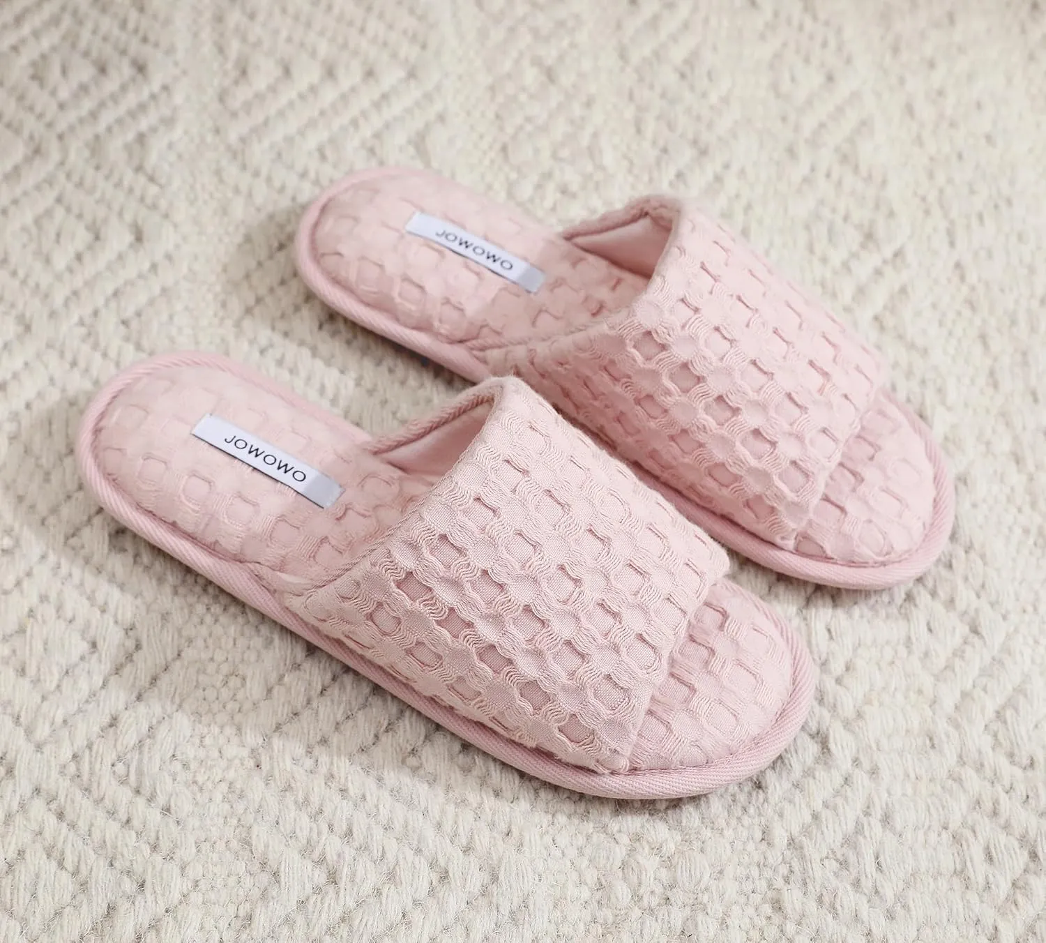 Pure Cotton Women’s Soft and Light Air-feeling Open-toe Indoor Slippers