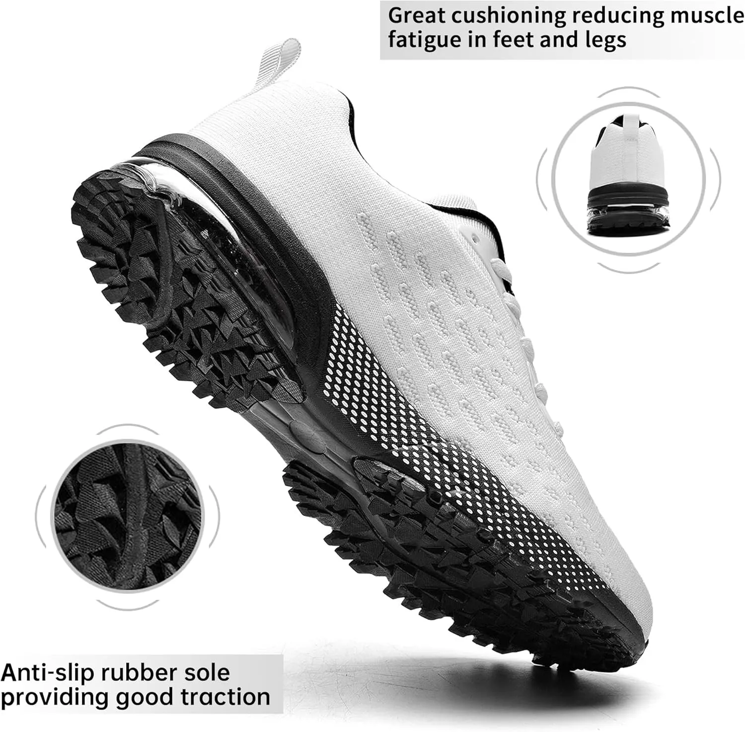 QAUPPE Mens Running Shoes Athletic Trail Tennis Sneaker (US7-12.5 D(M)