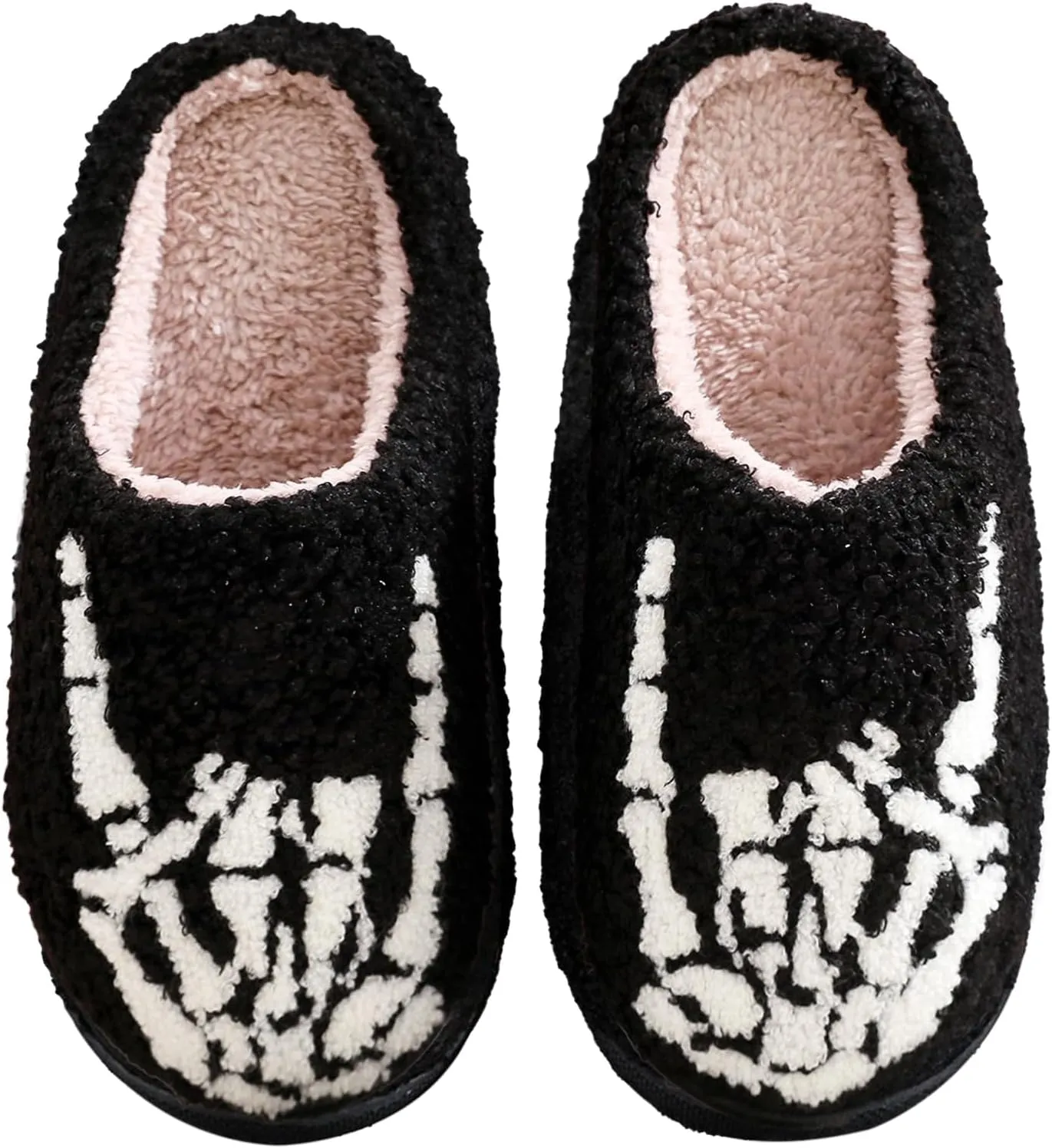 QSKPC animal slippers for women Fluffy Plush Slippers Cute Cartoon House Slipper Fruit Slippers for Womens Mens Plush Soft Memory Foam House Shoes