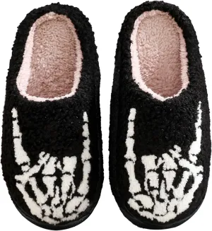 QSKPC animal slippers for women Fluffy Plush Slippers Cute Cartoon House Slipper Fruit Slippers for Womens Mens Plush Soft Memory Foam House Shoes