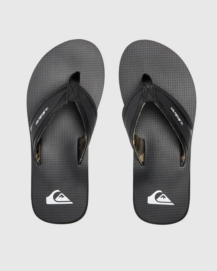 QUIKSILVER ISLAND OASIS LI SANDALS - BLACK/BROWN