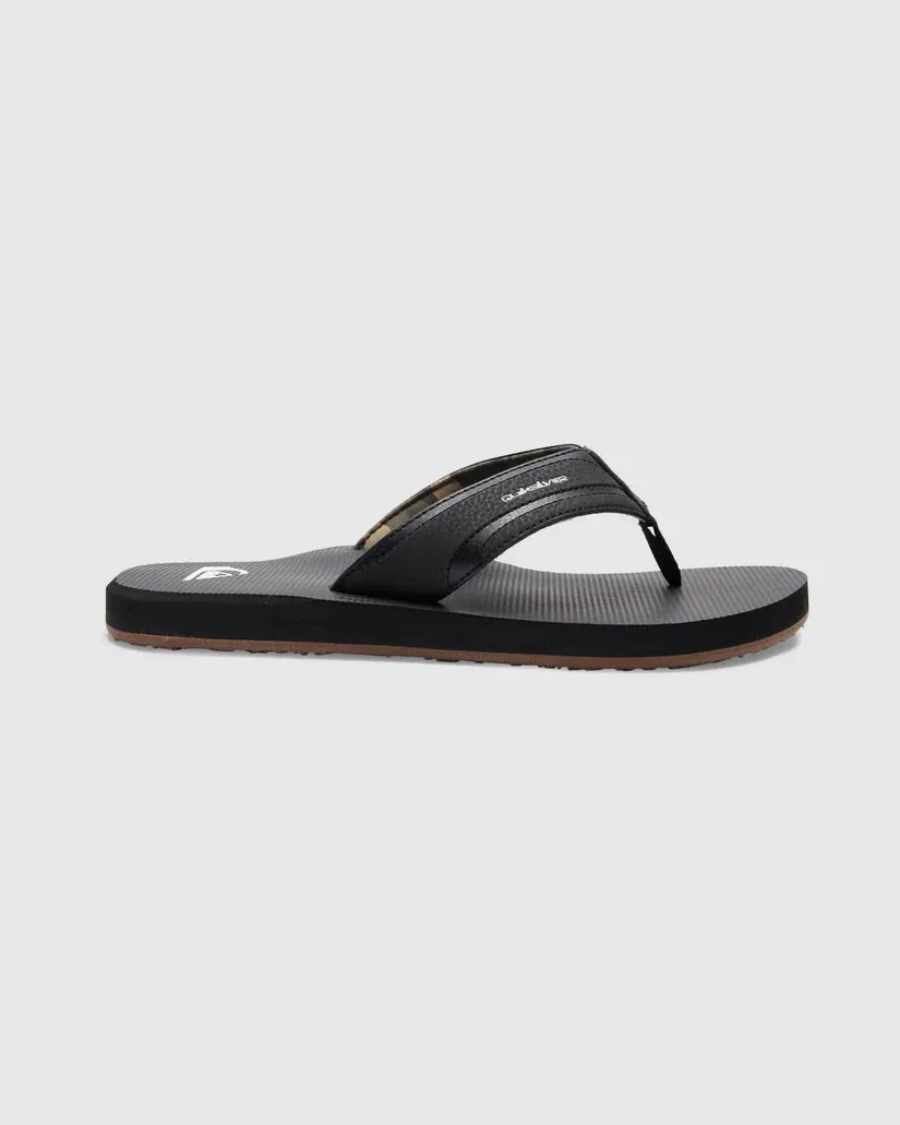 QUIKSILVER ISLAND OASIS LI SANDALS - BLACK/BROWN