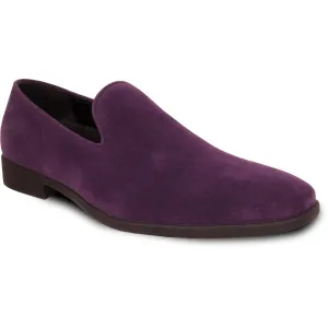 "Bravo Men's Purple Suede Slip-On Dress Loafer: the Perfect Wedding & Prom Shoe"
