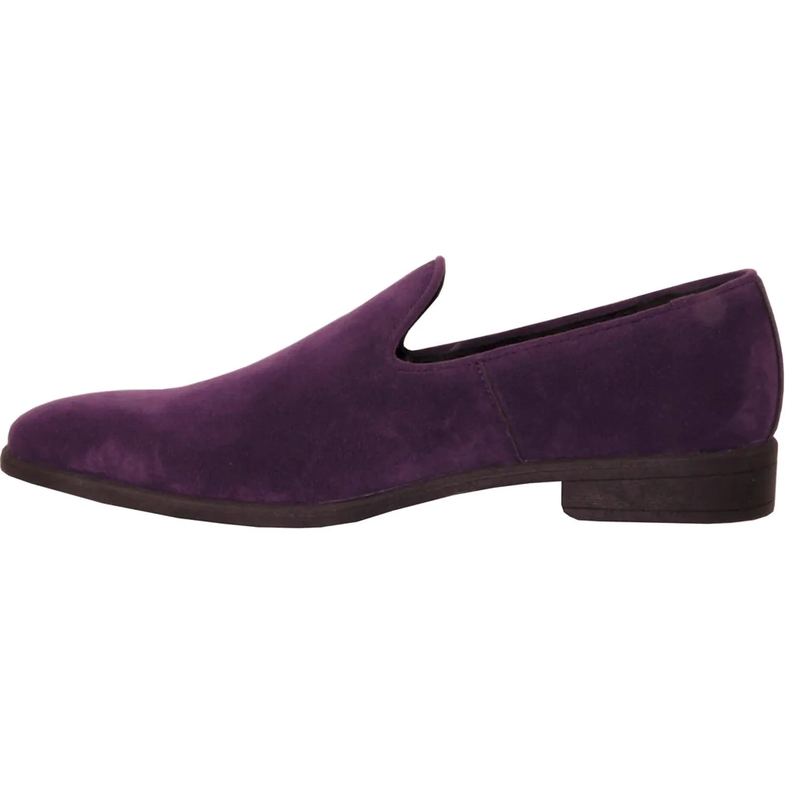 "Bravo Men's Purple Suede Slip-On Dress Loafer: the Perfect Wedding & Prom Shoe"