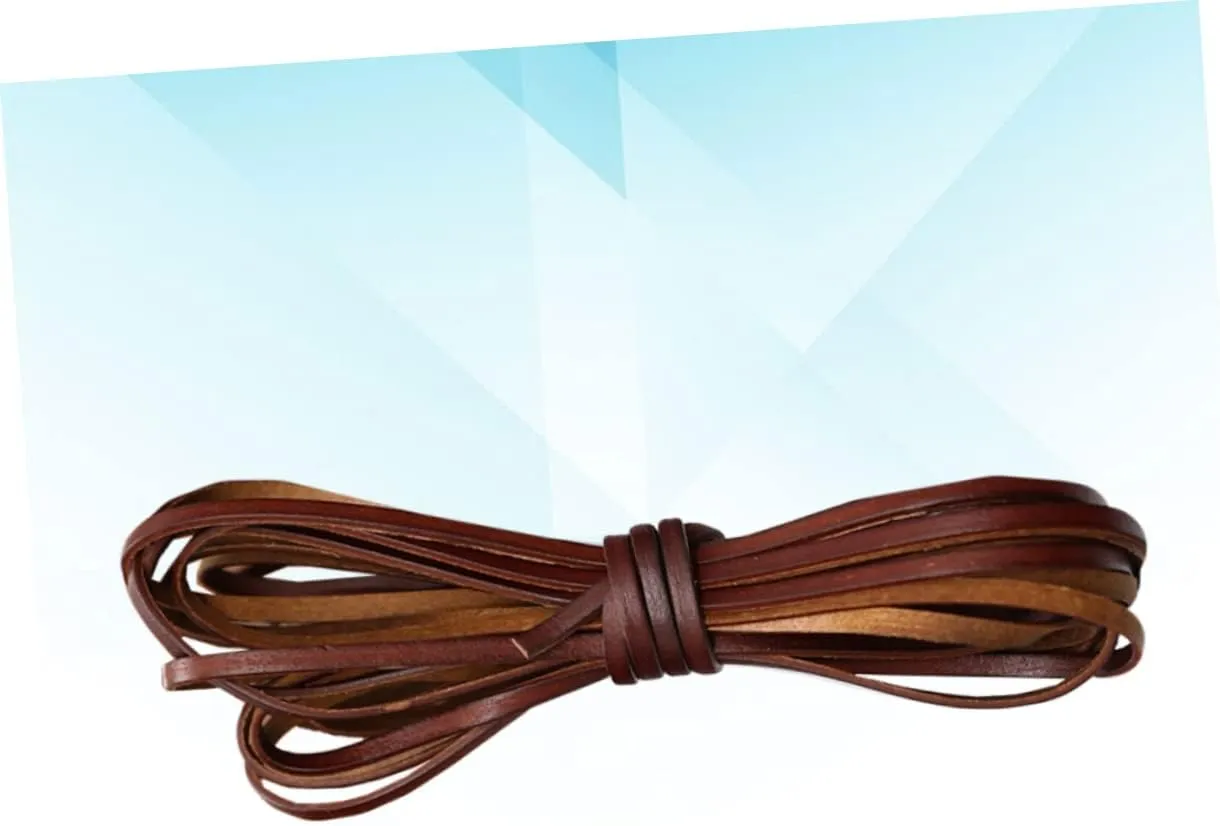 Real Cowhide Rope DIY Kit Leather Cord for Necklace Bracelet Making High-Tenacity Smooth Leather Cords