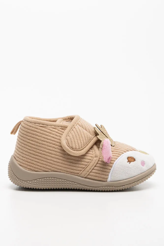 Reindeer Slippers Natural