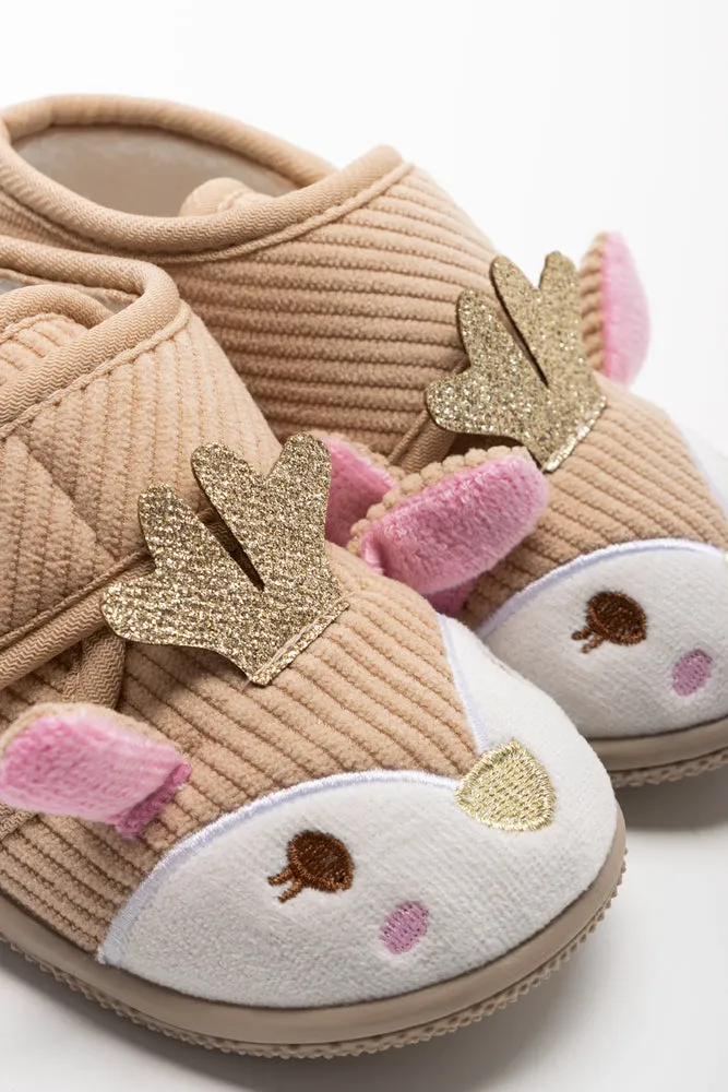 Reindeer Slippers Natural