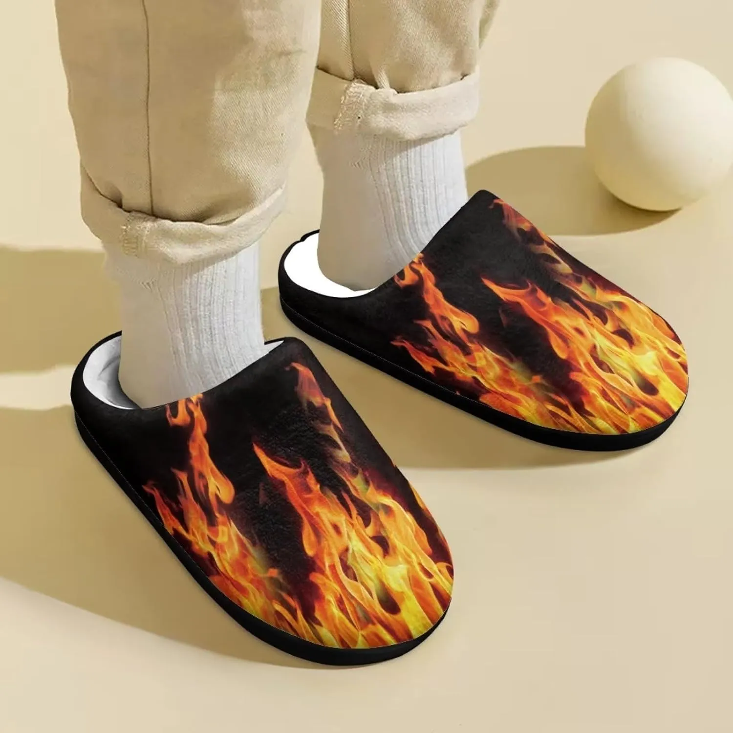 Renewold Kids Warm Plush Winter Cotton Slippers Boys Girls House Slipper Slip On Nonslip Indoor Slippers Shoes