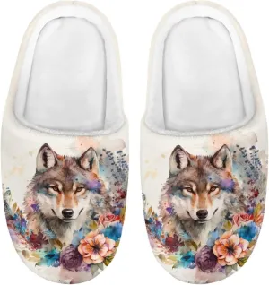 Renewold Kids Warm Plush Winter Cotton Slippers Boys Girls House Slipper Slip On Nonslip Indoor Slippers Shoes