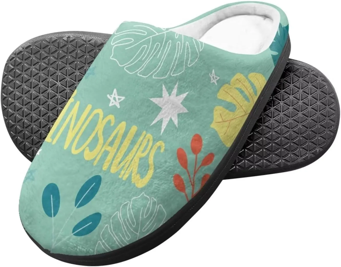 Renewold Kids Warm Plush Winter Cotton Slippers Boys Girls House Slipper Slip On Nonslip Indoor Slippers Shoes