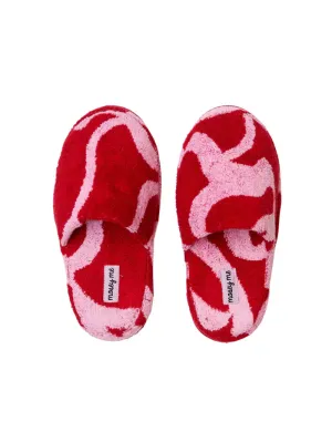 Ribbon Terry Slippers