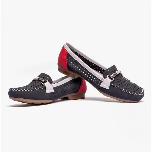 Rieker 40065-14 Womens Shoes Blue Multi