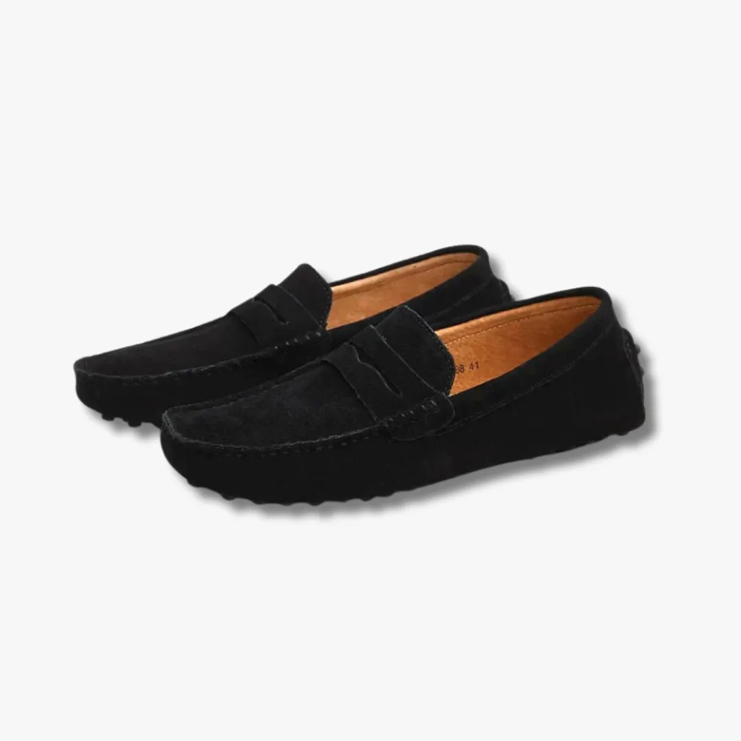Rimora Cork  | Italian-Style Suede Driving Loafers for Men – Lightweight & Stylish