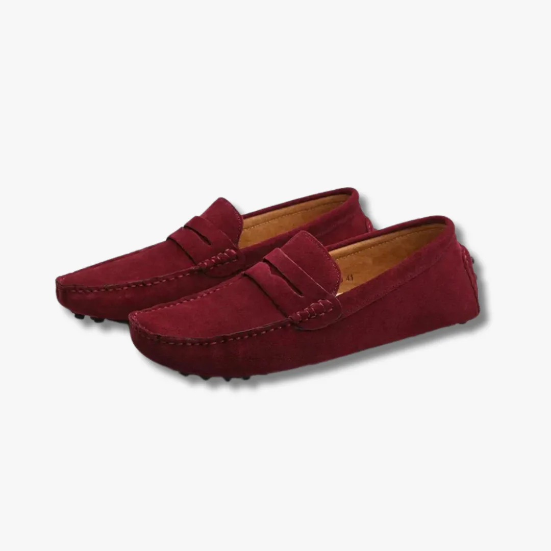 Rimora Cork  | Italian-Style Suede Driving Loafers for Men – Lightweight & Stylish