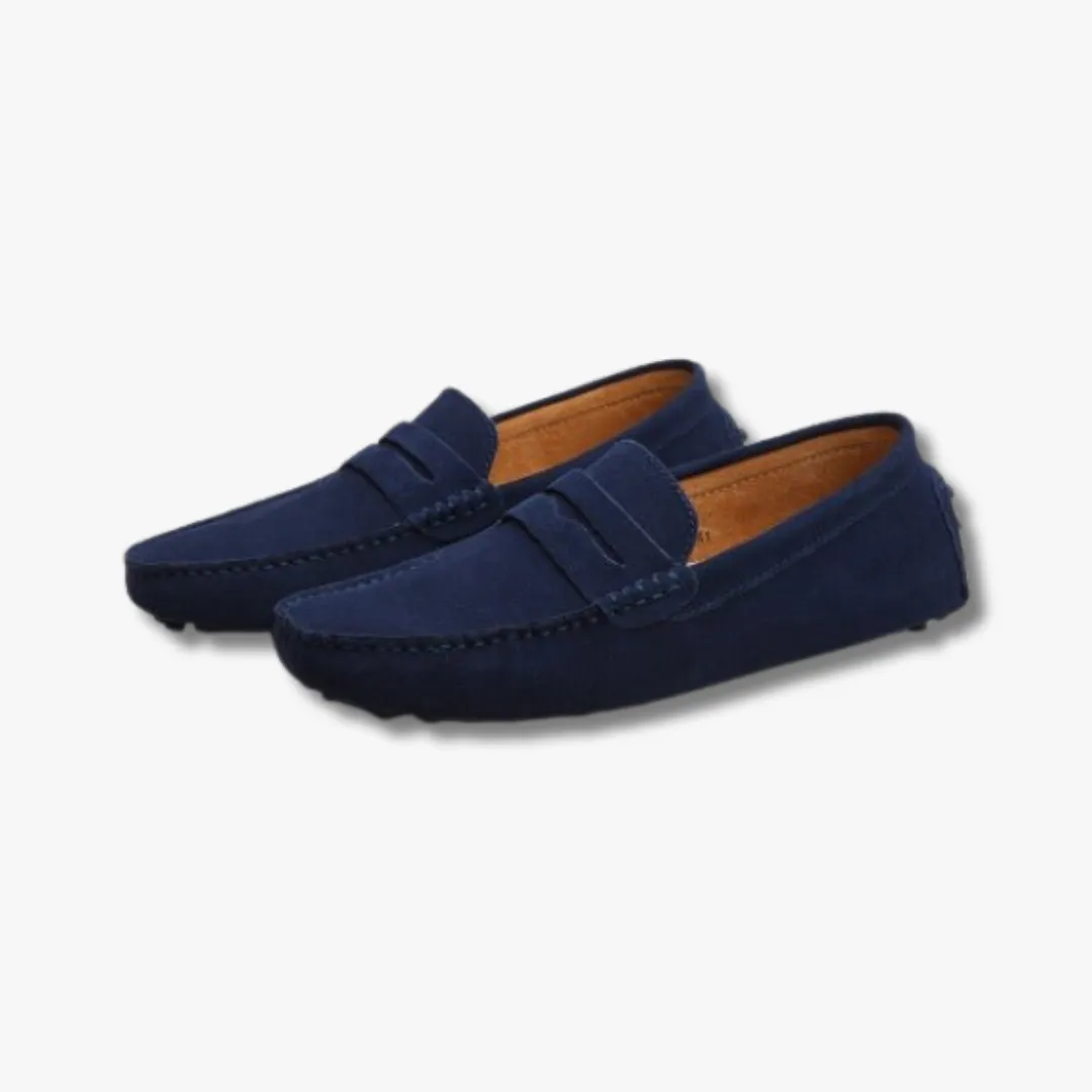 Rimora Cork  | Italian-Style Suede Driving Loafers for Men – Lightweight & Stylish