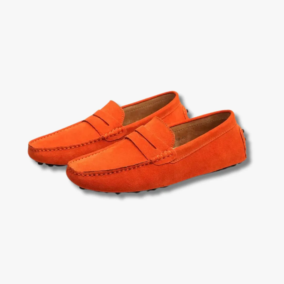 Rimora Cork  | Italian-Style Suede Driving Loafers for Men – Lightweight & Stylish