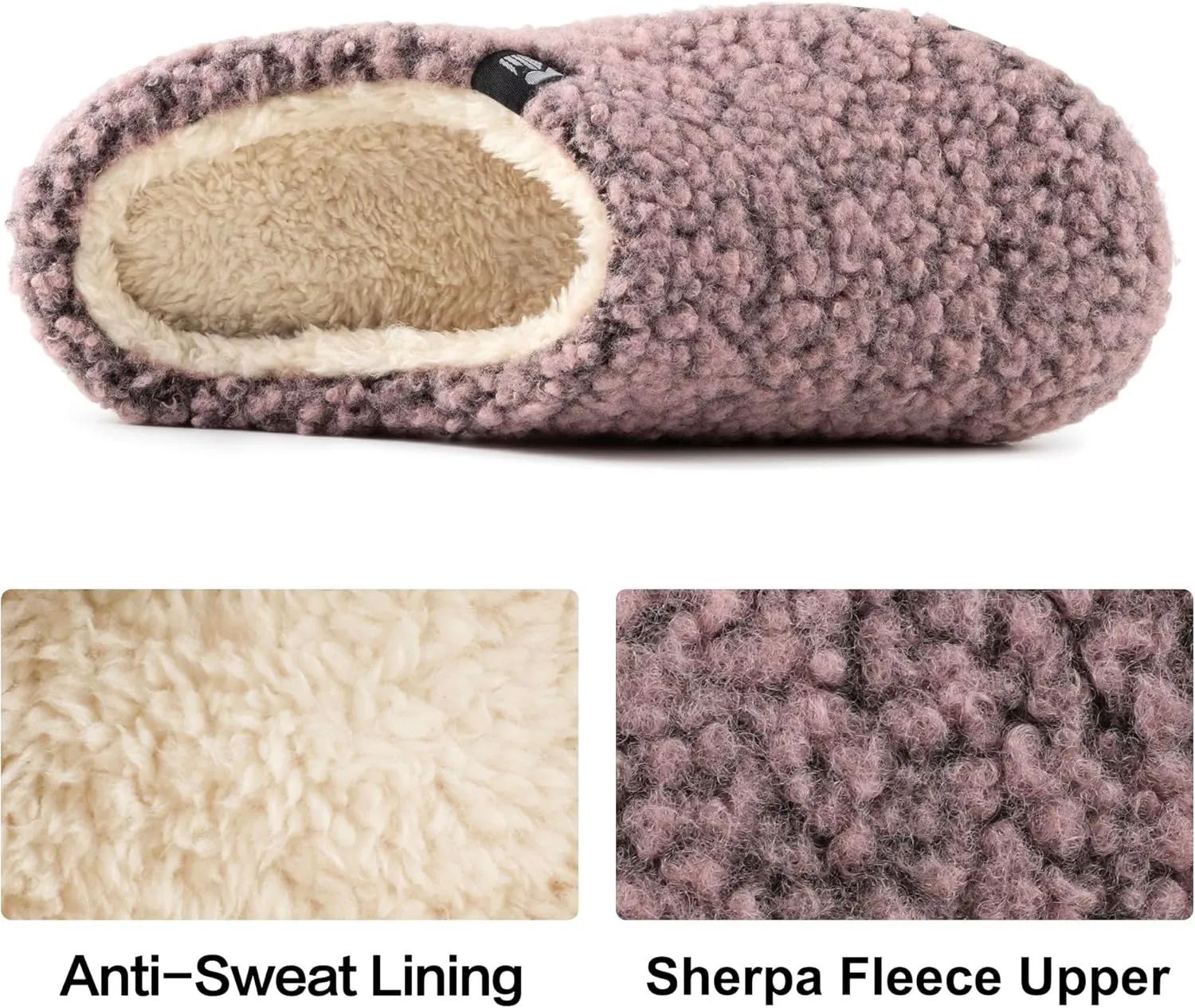 RockDove Women's Plush Retreat Sherpa Fleece Clog Slipper