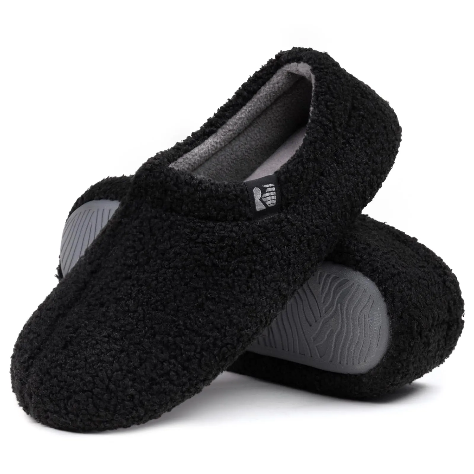 RockDove Women's Teddy Fleece Closed Back Indoor Slipper.