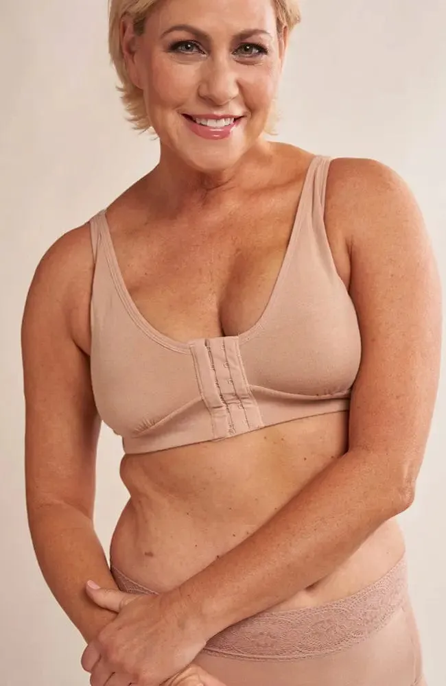 Rora Pocketed Front Closure Bra