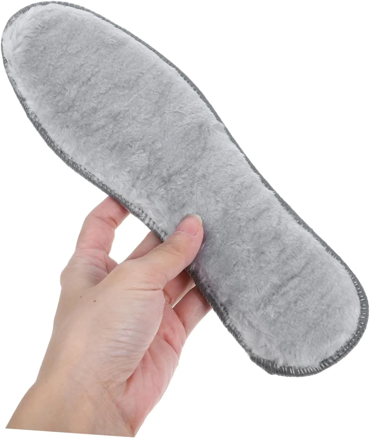 SAFIGLE 4 Pairs Plush Insoles for Cold Weather Footwear Thickened Shoe Inserts with Nonslip Base Ergonomic Boots Liner