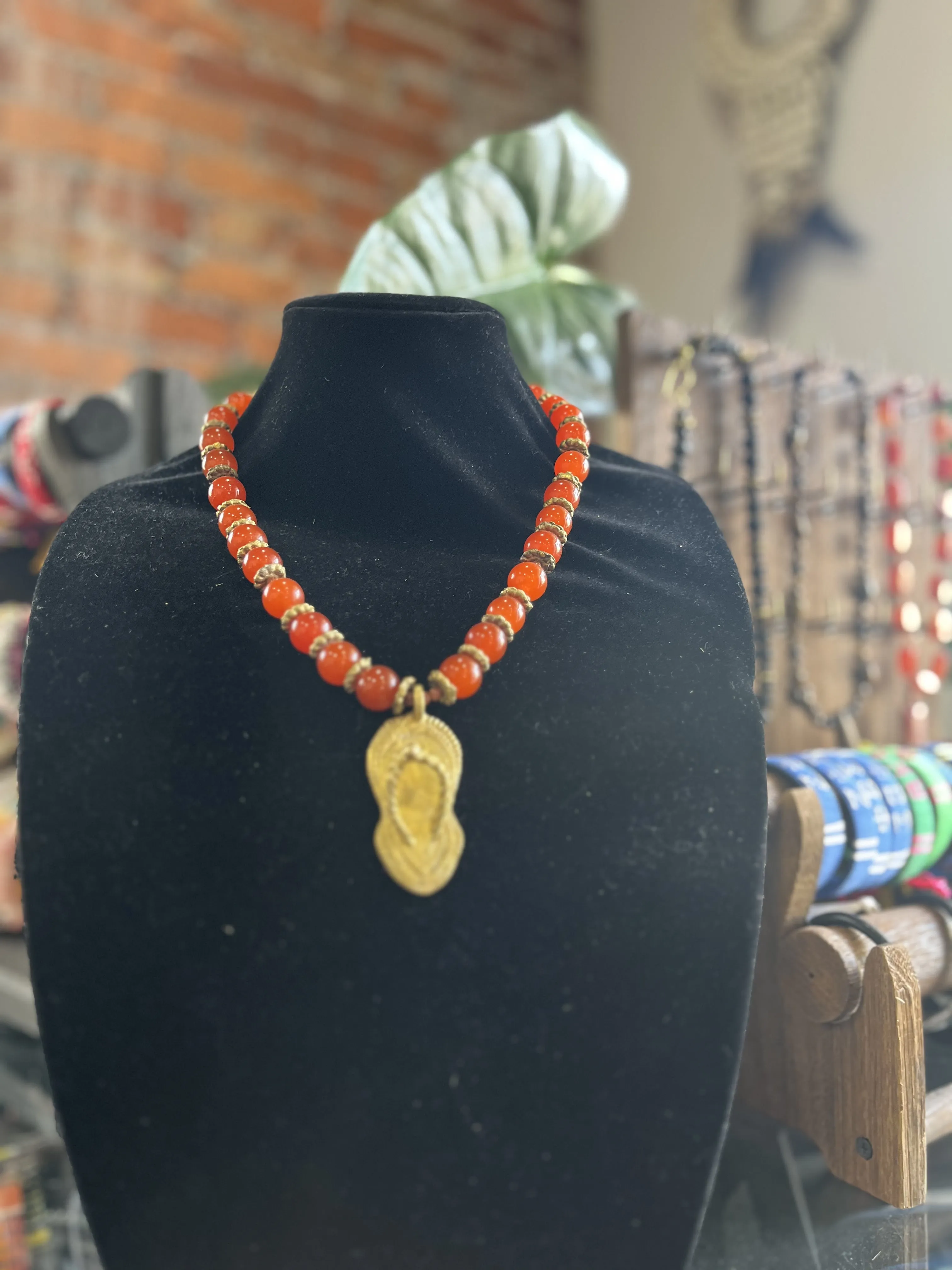 Sandal Beaded Necklace