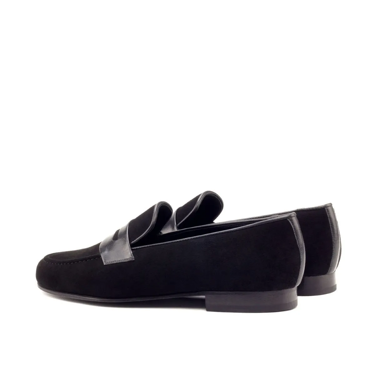 Santiago Slipper in Black Suede