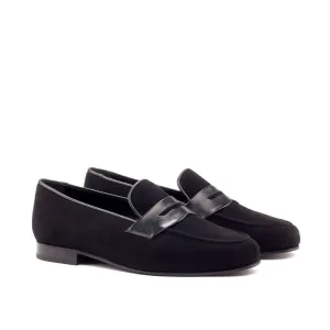Santiago Slipper in Black Suede