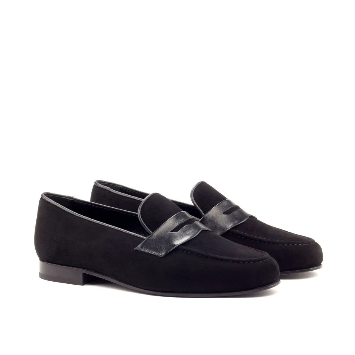 Santiago Slipper in Black Suede