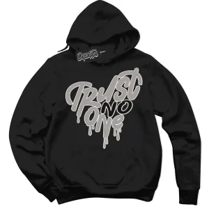Satin Shadow 1s Sneaker Hoodie Trust No One Heart Graphic