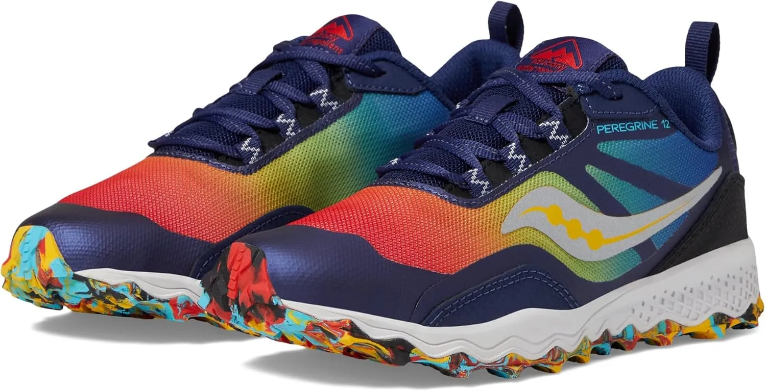 Saucony Unisex-Child Peregrine 12 Shield Sneaker
