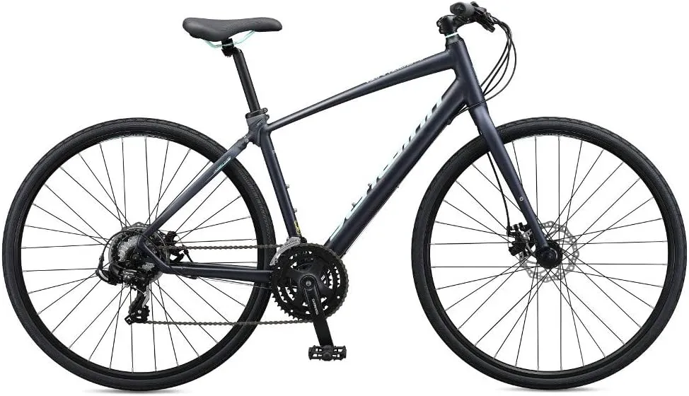 Schwinn Vantage Men and Women Adult Sport Hybrid Bike, 21 or 24 Speed Drivetrain, Aluminum Frame, Flat Bar, Disc Brakes, Smooth Ride Technology