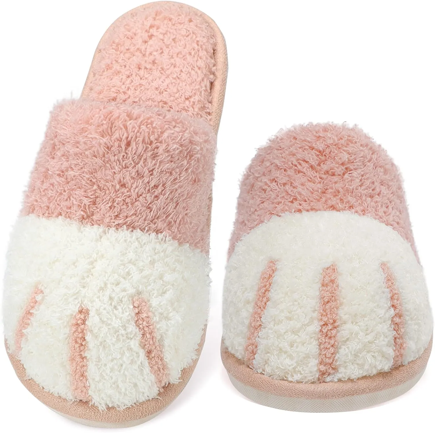 SINNO Cute Animal Slippers for Women Indoor Outdoor Memory Foam House Slipper Soft Warm Cozy Fuzzy Bedroom Non-Slip Shoes Christmas Gift ladies