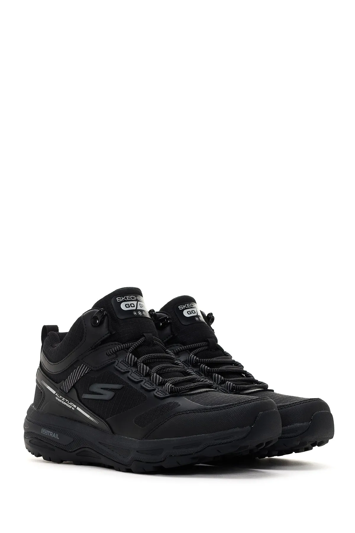 Skechers Erkek Siyah Go Run Trail Altitude-Water Kalın Tabanlı Sneaker