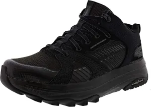 Skechers Womens Max Cushioning Trail Hiking and Trail Running Sneaker, Black/Black, 9